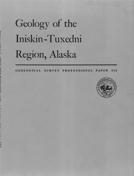 Geology of the Iniskin -Tuxedni Region, Alaska