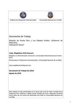 Documentos De Trabajo