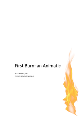 First Burn: an Animatic