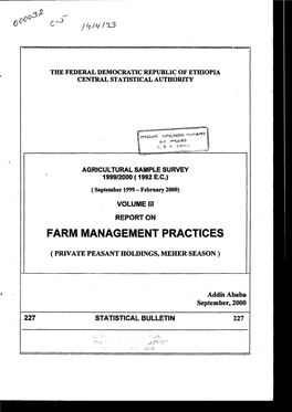 Farm Management Practices
