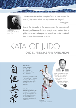 Kata of Judo Origin, Principle and Application