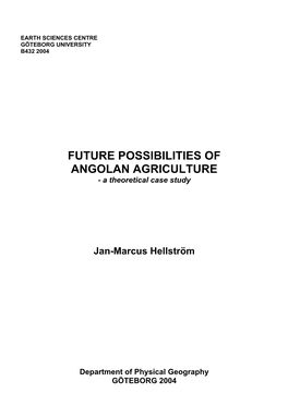 A Theoretical Case Study Jan-Marcus Hellström