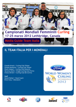 Cartella Stampa Mondiali Femminili Curling 2012
