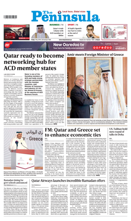 Qatar Ready to Become Networking Hub for ACD Member States