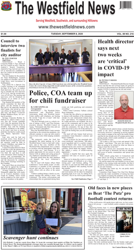 Police, COA Team up for Chili Fundraiser