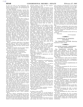 Congressional Record—Senate S3148