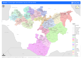 Ethiopia: Oromia Region Administrative Map (As of 05 Jan 2015)