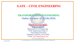 Gate – Civil Engineering