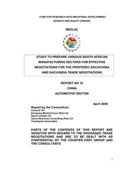 Report No.10 China Automotive Sector