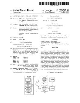 (12) United States Patent (10) Patent No.: US 7,336,787 B2 Unger Et Al