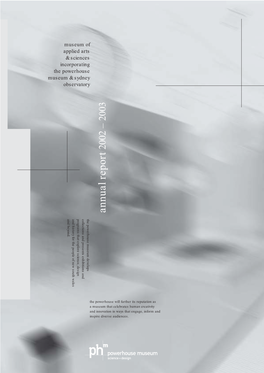 Powerhouse Museum Annual Report 2002