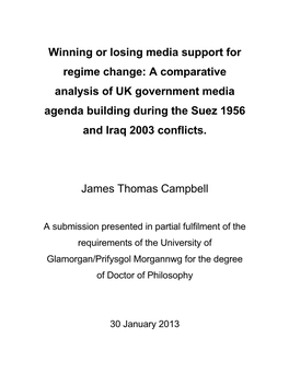 Courting Media Support for War: a Comparative Analysis of UK