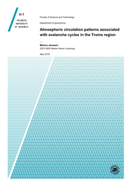 Atmospheric Circulation Patterns Associated with Avalanche Cycles in the Troms Region