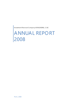 Annual Report 2008