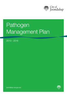 Pathogen Management Plan 2013-2016