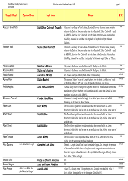 West Belfast Street Names (Including Parts of Lisburn) (CD)