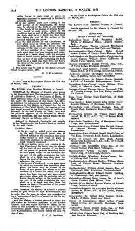 1428 the London Gazette, 16 March, 1951