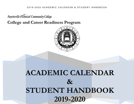 Academic Calendar & Student Handbook 2019-2020