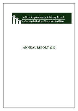 JAAB Annual Report 2012