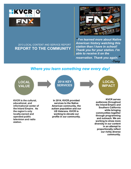 Local Content and Service Report 2012 Empty Template