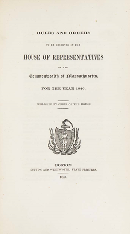 House of Representatives