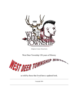 The History of West Deer Township