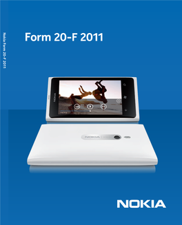 Form 20-F 2011 Formnokia 20-F Nokia and Nokia Connecting People Are Registered Trademarks of Nokia Corporation