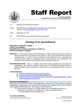 ATTACHMENT A: Inland Port Jurisdictional Lands and Zoning Map