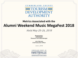 Alumni Weekend Music Megafest 2018 Held May 25-26, 2018