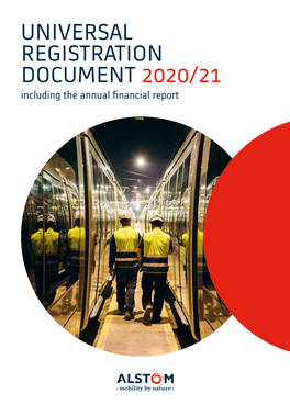 UNIVERSAL REGISTRATION DOCUMENT 2020/21 Including the Annual Financial Report CONTENTS