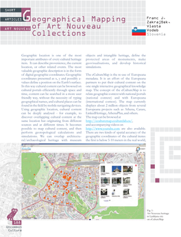 Eographical Mapping of Art Nouveau Collections