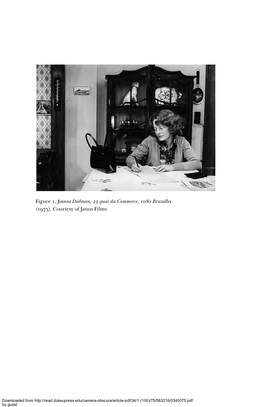 Figure 1. Jeanne Dielman, 23 Quai Du Commerce, 1080 Bruxelles (1975)