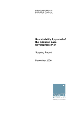 Draft Sustainability Appraisal Scoping Report