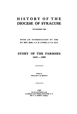 History of the Diocese of Syracuse