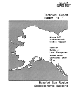 Beaufort Sea Region Socioeconomic Baseline