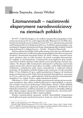Litzmannstadt – Nazistowski Eksperyment Narodowościowy Na Ziemiach Polskich
