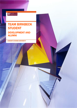 Team Birkbeck Student Development and Alumni