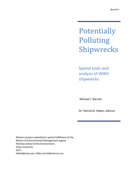 Potentially Polluting Shipwrecks