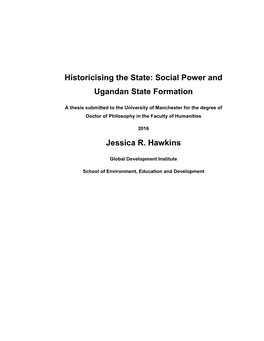Social Power and Ugandan State Formation