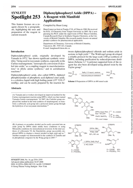 Diphenylphosphoryl Azide