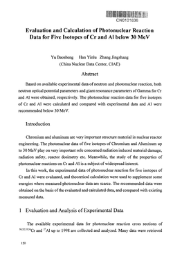 Evaluation and Calculation of Photonuclear Reaction Data for Five Isotopes of Cr and Al Below 30 Mev