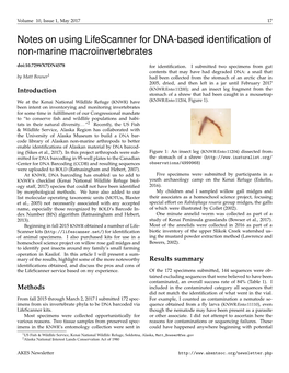 Notes on Using Lifescanner for DNA-Based Identification of Non-Marine Macroinvertebrates