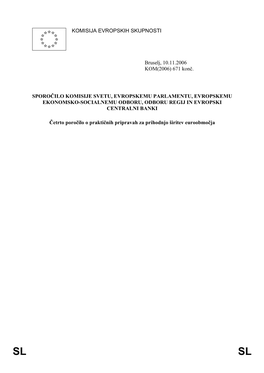 KOMISIJA EVROPSKIH SKUPNOSTI Bruselj, 10.11.2006 KOM(2006