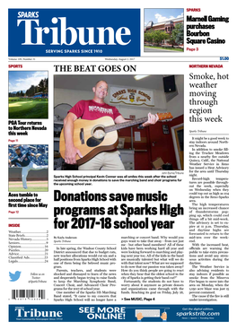 Donations Save Music Programs at Sparks High for 2017-18 School Year