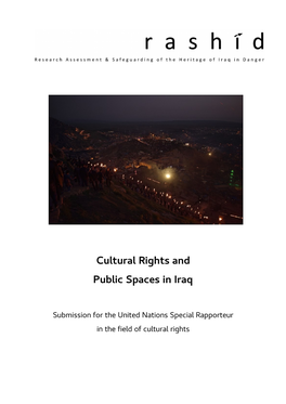 Cultural Rights and Public Spaces in Iraq