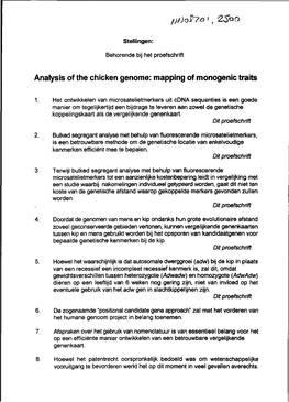 Mapping of Monogenic Traits