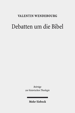 Debatten Um Die Bibel