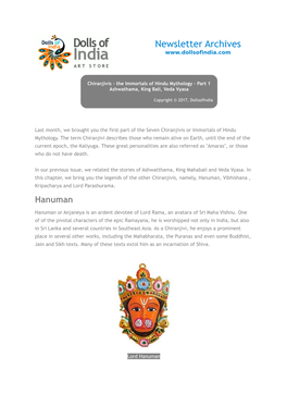 Hanuman, Vibhishana , Kripacharya and Lord Parashurama
