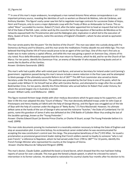 12 Figures.Txt 3/27/2010 ** in One of This Man's Major Endeavors, He Employed a Man Named Antonio Pérez Whose Correspondence