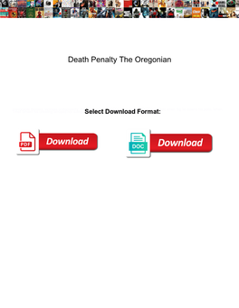 Death Penalty the Oregonian